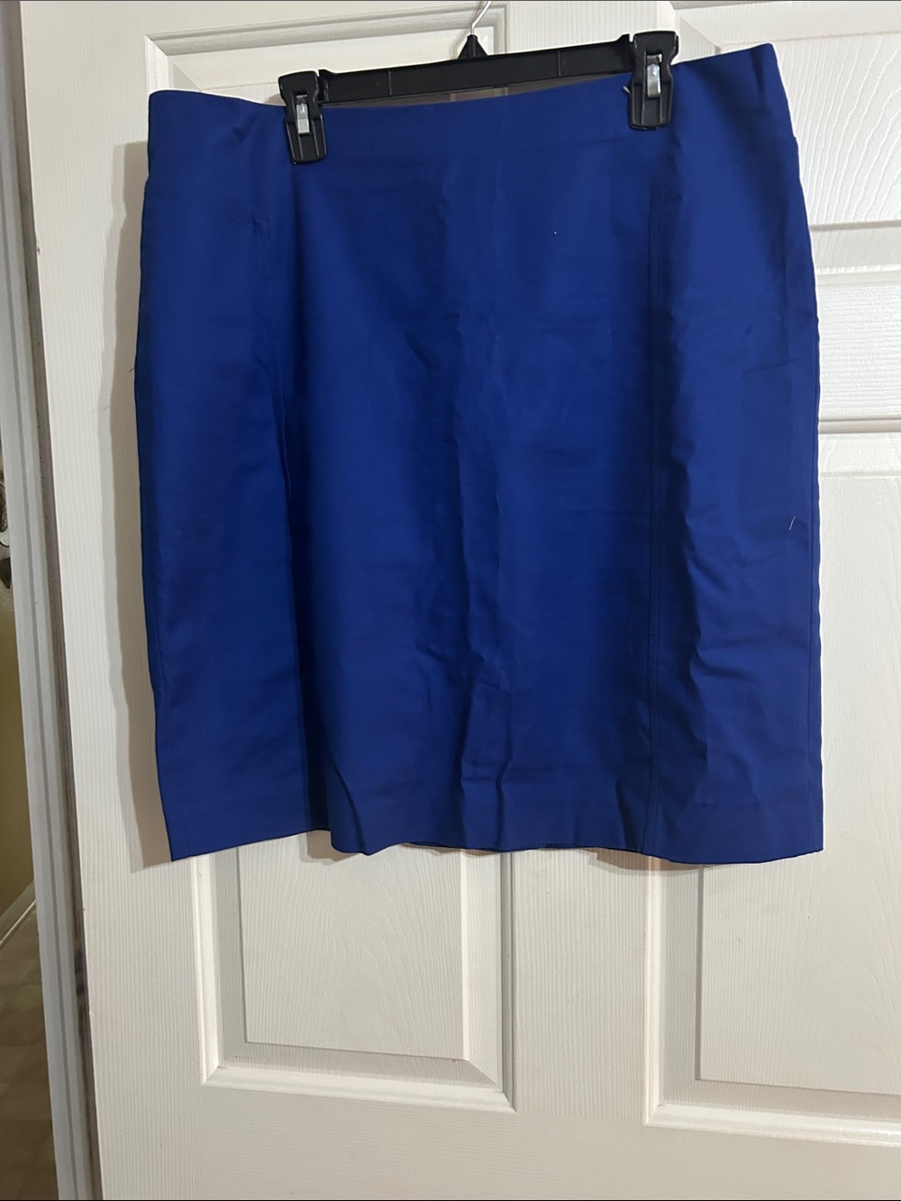 Classic Royal Blue Pencil Skirt - Women's